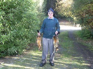 Len Diack volunteer possum trapper at Bushy Point
