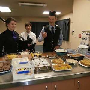 Fiona, Glenda and Barry ready to go!