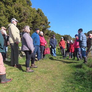 Botanist Brian Rance explaining whats at stake and the values of the area