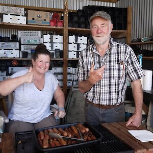 The BBQ team, Ray and Nicky